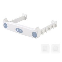 캠핑캐비넷 캠핑용 튼튼한 주방 플라스틱 정리 수납 접착제 스티커 가정 문 카운터, 01 White