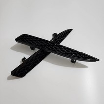 문콕 범퍼 가드 폭스바겐 시로코 R 2009-2017 용 벌집 모양 반사판 인서트 세트 광택 블랙