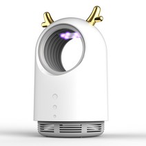 사슴뿔 광촉매 led 모기등 흡입식 USB 가정용 모기잡이 전기 모기등 모기퇴치기 전기 모기퇴치 라켓, 사슴뿔 모기등 (흰색)