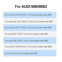 카플레이모니터 안드로이드 무선 네비게이션 후방카메라 Audi/Volkswagen/Skoda/Seat/Golf/Passat/SUPERP-B/Ibaiza MIB MIB2 용 Apple, 아우디 MIB의 경우
