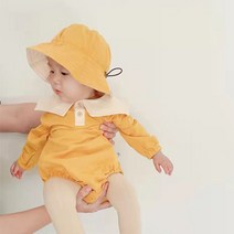 [당일발송] 아기 포인트 카라 바디 수트 외출복