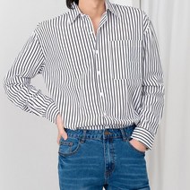 일림 남성용 런던스트라이프 캐주얼 셔츠 IRC111
