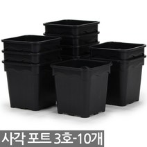 20구 연결포트 - 사각포트 연결구 모종판 포트 모종 트레이 재배 씨앗 다육포트 묘목 모판 화분 다육이, 06_세인_사각포트(3호) x 10개