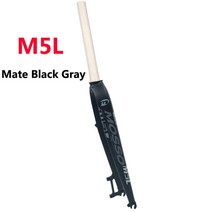 자전거 포크 충격 흡수 Mosso 포크 M5L M6 M3 MTB 자전거 26 27.5 29er 도로 v 브레이크 프론트 콘 광택 매, 05 M5L Black Gray