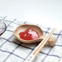 수저받침대 일본 스타일 너도밤 나무 목재 접시 디저트 플레이트 말린 과일 트레이 사쿠라 벚꽃 젓가락 홀더