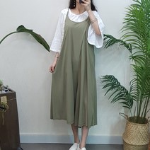 제이후 끈 멜빵 와이드 통 뷔스티에 점프수트