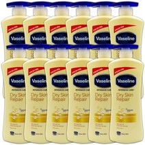 (신형) 바세린 인텐시브 케어 드라이 스킨 리페어 로션 12개 600ml