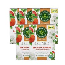 트레디셔널메디시널 블러드 오렌지 28g 14티백 Traditional Medicinals Botanical Blends Blood Orange, 5팩