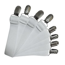 모두리빙 톱니식 침대시트 러너 길이조절 고정 집게 화이트, 16개