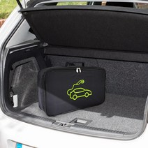 자동차 충전 케이블 보관함 점퍼 운반 가방 내화 EV 전기 충전기 플러그, 단일옵션