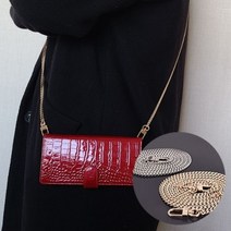 1300k [메이플리프] 메탈 가방 롱체인 숄더 체인 줄, 골드