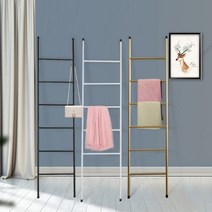 북유럽식 사다리 행거 옷걸이대 수건걸이 욕실 거실 인테리어, 42X88, 화이트 6단, 1개