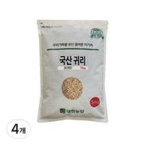 대한농산 귀리, 4개, 5kg(1개)