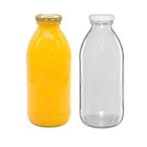 [유리병] 금속캡 딸기우유병500 1개 500ml, 핑크마개