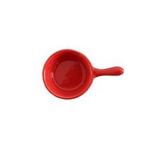 딥소스 40ml 미니 세라믹 조미료 접시 작은 식기 핸들 소스 샐러드 버터 그릇 주방 도구, 빨간
