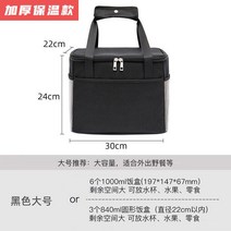 자가 관광 아이스가방 냉장주머니 도시락통 보온가방 오피스 병원 산모 있음 밥 쿨러백 4790863790, 블랙, 미니 사이즈 25 *15*17cm 두