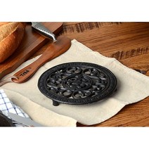 덜튼 엔틱 주물 철제 냄비받침 원형, 1개