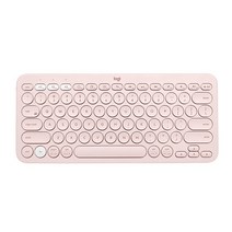 로지텍 무선키보드 K380 + 키스킨, Pink, 텐키리스