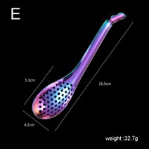 캐비어 스푼 스테인레스 스틸 소쿠리 주방 분자 요리 구멍 식기 달걀 노른자 도구, 05 E