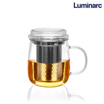 루미낙 루미바이 내열유리 티머그 430ML 유리티포트, 단품