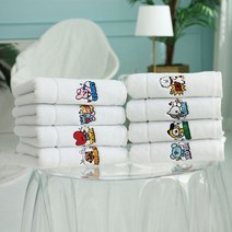 BT21 코믹팝 뱃지 세면타올 180g 호텔 고급 기념 집들이선물 수건 타월 기업 답례품 돌잔치, 한나 코야, 한나 본상품선택