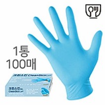 다목적 청소 세척 장갑 미끄럼 방지 블루 색상 100EA, 윤영마켓 M, 윤영마켓 본상품선택, M