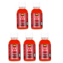 송어 대구 잉어 배스용 고농도 물고기 미끼 100ml 강력한 유인 집중 레드 웜 액체 첨가제, 5pcs