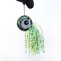 크랙 타이라바 스커트 세트 일체형 유동식 참돔 낚시 채비, 60g, 그린