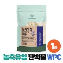 농축유청 단백질 WPC 99% 농축유청단백 고순도 단백분말, 1개, 농축유청 500g