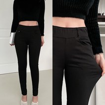 봄시즌 하이웨이스트 스키니 팬츠 HL802 허리밴딩 밀크패브릭 면바지