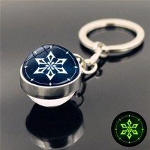 원신 키링 키체인 키홀더 열쇠고리 굿즈 페이몬 파이몬 감우 Genshin Impact 야광 양면, Luminous-4