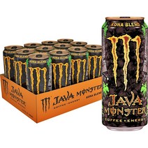 몬스터에너지 자바 몬스터 코나 블렌드 커피 에너지 드링크 443mL 12개 Monster Energy Java Monster Kona Blend Coffee Energy Drink, 1개