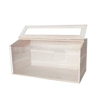 박스 기니피그 실험용 햄스터 쉬운 아크릴 쥐 사육함 키우기 애완동물 이동식 보온상자, 40x30x30 네이키드 케이스