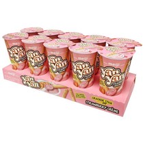 일본 Meiji 메이지 얀얀 디핑 크래커 스틱 57g 10팩 스트로베리