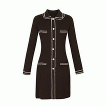 로엠 로엠 카라배색 슬림 니트원피스_S RMOKA4CR11