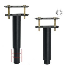 KTURRZ 침대 프레임용 높이 조절 가능한 중앙 지지 다리 2개 프레임 센터 슬레이트 헤비 서포트 내구성이 뛰어난 스틸 가구 발 킹 소파 캐비닛 다리용 1120, 2PCS (7.08