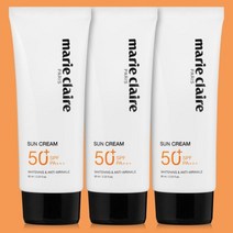마리끌레르 선크림 3개 자외선차단제 SPF50+, 60ml