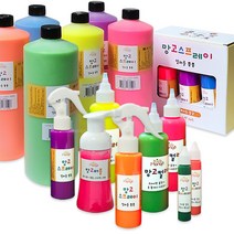 핑거페인트물감 7종/망고컬러물감/망고스프레이물감/망고버블물감/망고스파이더물감/촉감놀이/오감놀이/유아물감/키즈망고, 망고버블물감 6색세트