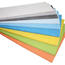목모보드(WoodWool) 4면면치 두께 25mm x 폭 600mm x 길이 1200mm (4면 면치), 아이보리(미색)
