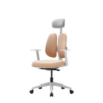 듀오백 골드 D2500G-DASW 패브릭 의자 좌판슬라이드, 레드