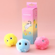 고양이 공 장난감 소리나는 캣닢공, 빨강 파랑 노랑 3가지 1SET