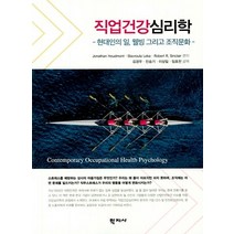 직업건강심리학:현대인의 일 웰빙 그리고 조직문화, 학지사