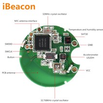 NRF52810 NRF52832 ibeacon 위치 기지국 bluetooth 비콘 모듈 순찰 clocking NFC 무선 자산 BLE 장치, [07] NRF52832 LIS2DH