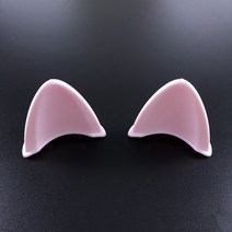 자전거 핼맷 고양이귀 오토바이 헬맷 뿔 전동킥보드 큐방 하이바 악마뿔 스티커 악세서리 장식 드레드락 씽씽카 스케이트보드 모자 핑크