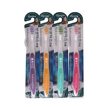 이큐맥슨제약(주) 부광탁스칫솔 초극세모 4개(색상랜덤), 본상품선택, 1개, #