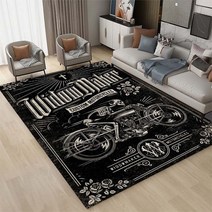 구름쇼파 3D 창의적인 공포 해골 카펫 가족 거실 침실 소파 문짝 매트 장식 카펫 미끄럼 방지 주방 바닥 매트, 49.230cm by 160cm - P