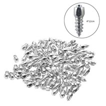 100pcs 범용 자전거 휠 타이어 스터드 방지 나사 스파이크, B