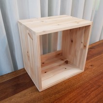 삼나무원목 공간박스 수납상자 1단완제품