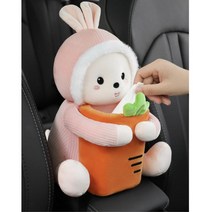 차량용 티슈케이스 인형 휴지걸이 자동차휴지보관함, 원숭이, 1개