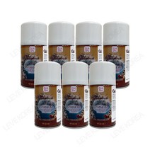 아로마에어 향캔 자동분사기 방향제 리필 7개 무배 화장실 사무실 업소용 욕실 집안 향기 자동분사, 헤이즐넛커피X7개